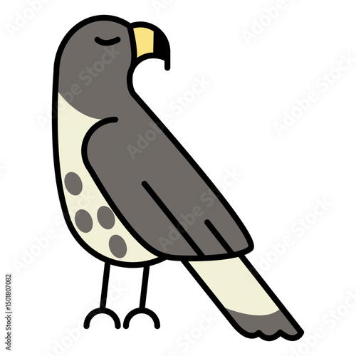 Proud hawk bird