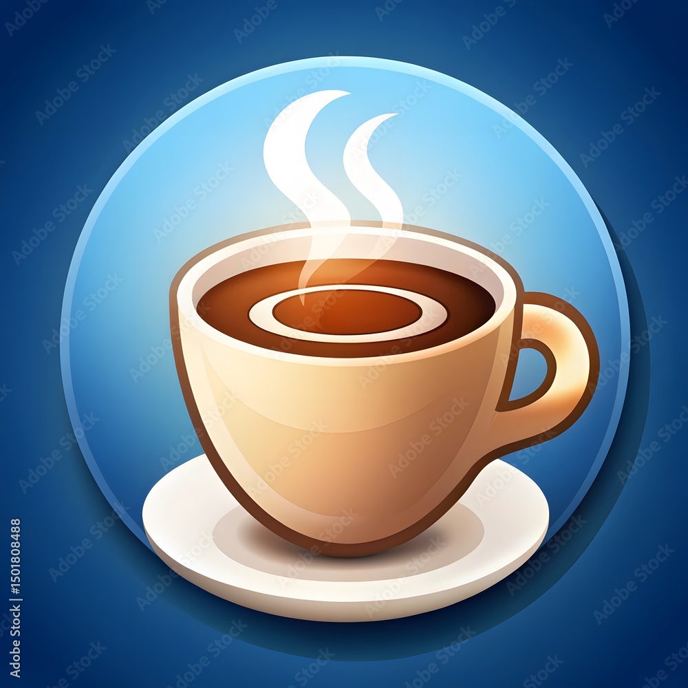 Obraz premium Hot Coffee in a Cup