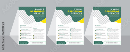 Farm, agricultural or garden flyer or agro business flyer template design