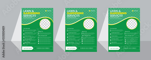 Flyer design for Agriculture service and template layout with print and web.