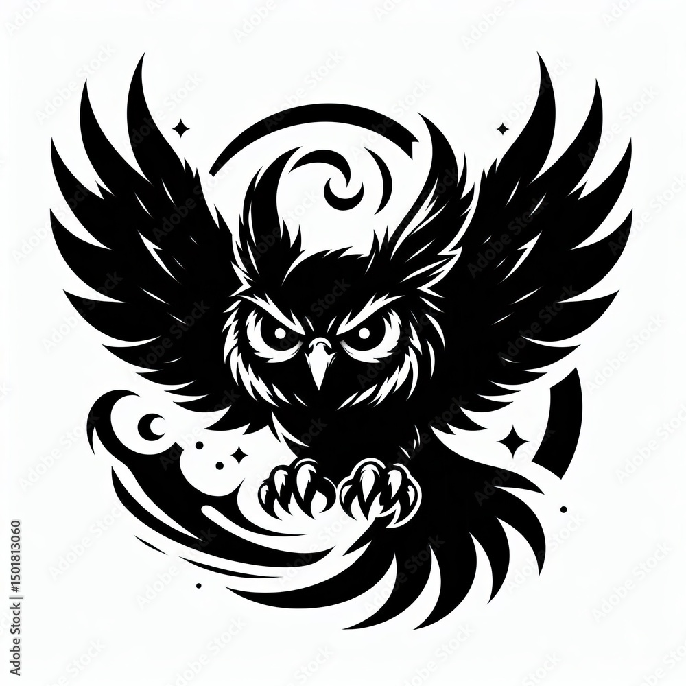 Obraz premium Owl Silhouette