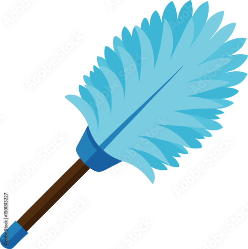 Minimal Feather Duster Vector Design