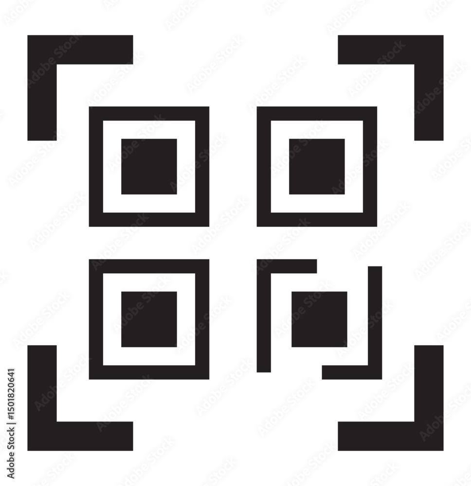QR Code with scan me text button, scan me button with QR code vector image, editable QR code png image QR Code with scan me text button, scan me button with QR code vector image, editable QR code png image