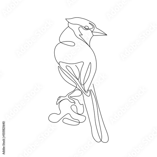 One Line Bird