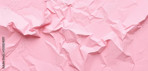 Wallpaper Mural Soft, crumpled pastel pink paper texture with delicate creases ,  delicate,  texture Torontodigital.ca