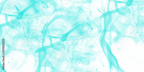 Abstract Vibrant blue transparent smoke cloud. Abstract black transparent smoke banner. blue smoke abstract on white background. Abstract background with glowing blue plasma smoke pattern on white. 