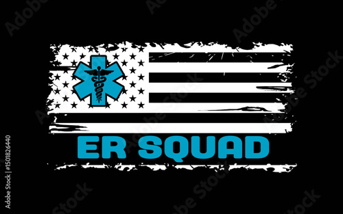ER Nurse Doctor Emergency Room Hospital Squad t-shirt quotes svg design