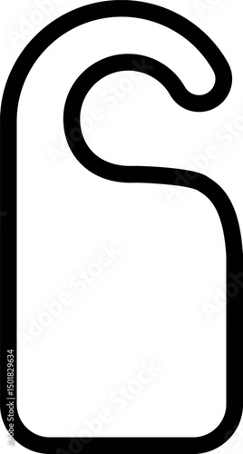 Hanging door tag icon vector Art & Illustration