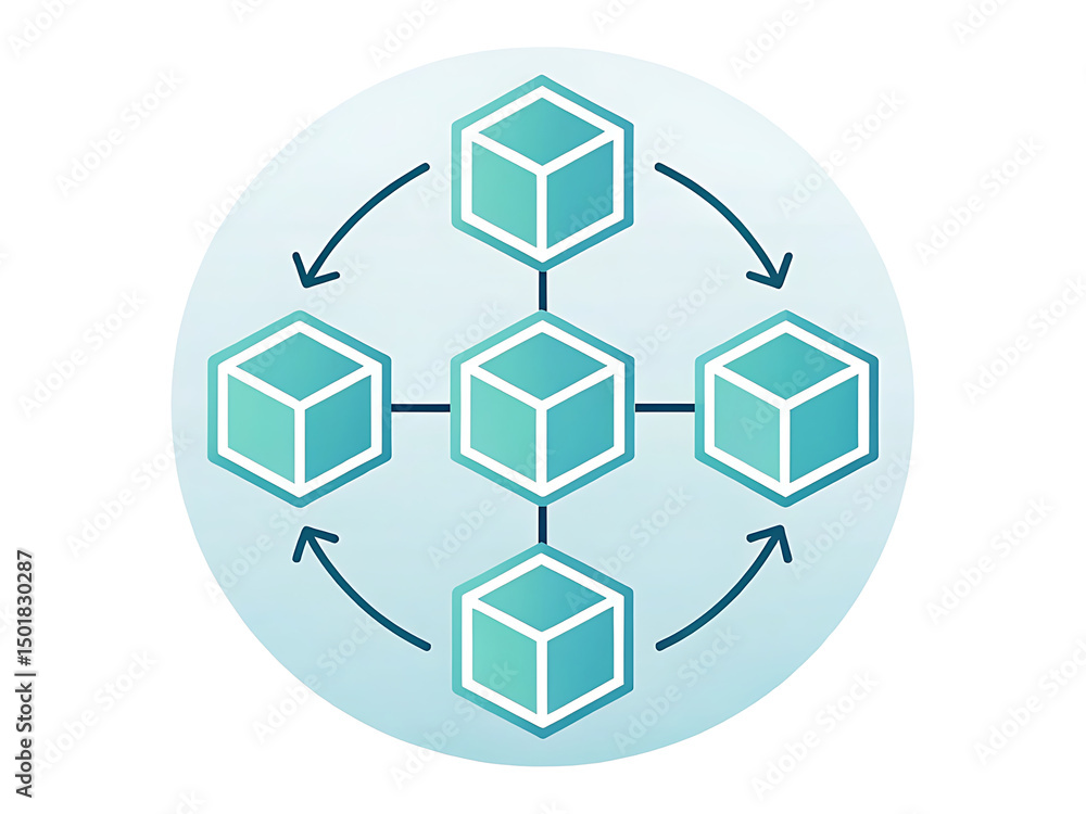 Interconnected Cubes A Visual Representation of Network, System, and Data Exchange Interconnected Cubes A Visual Representation of Network, System, and Data Exchange