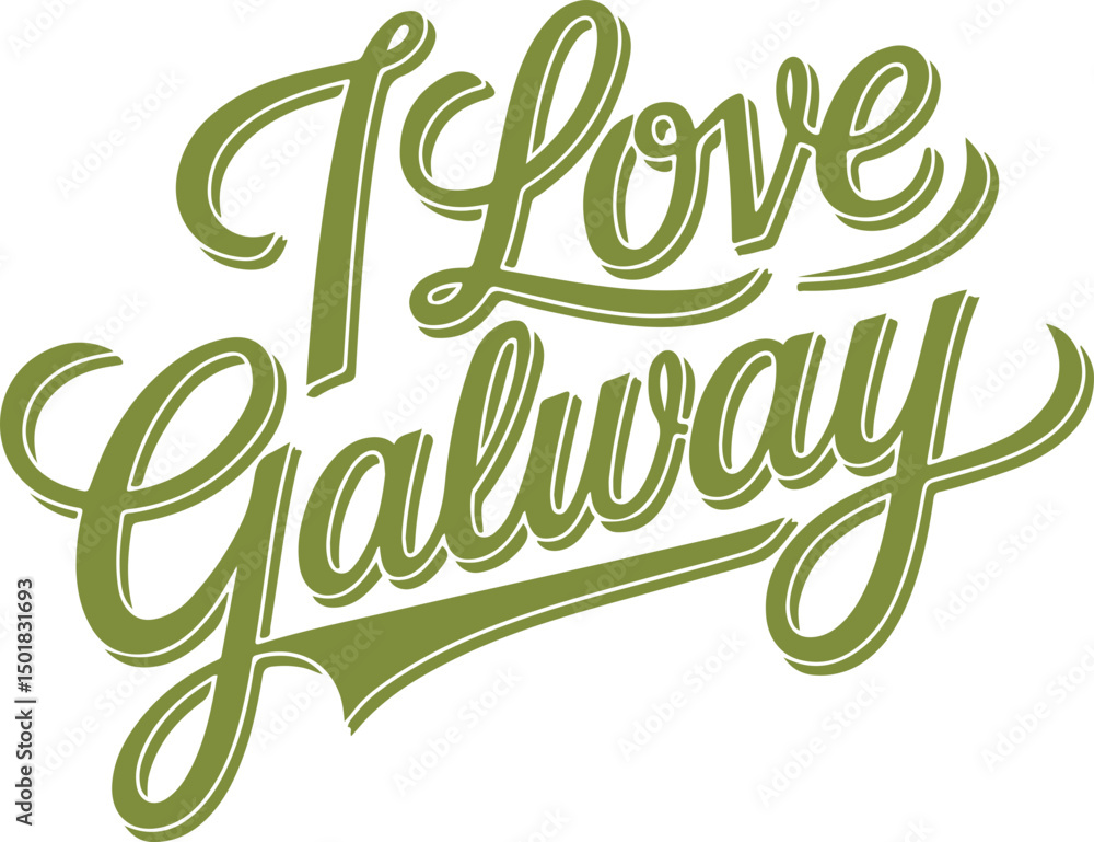 Fototapeta premium I Love Galway.
