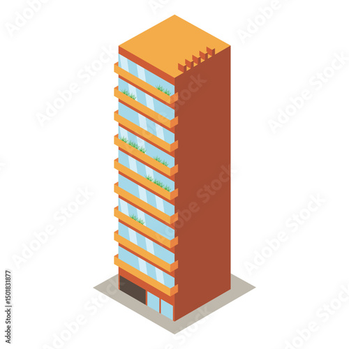 High rise tower building