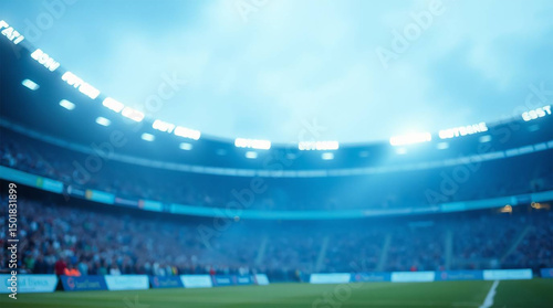 Blurred stadium background sports event