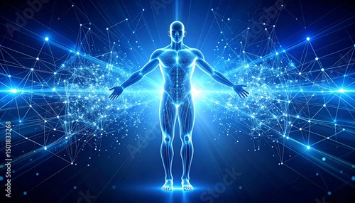 Digital Human Anatomy Energy, Light, and Connection