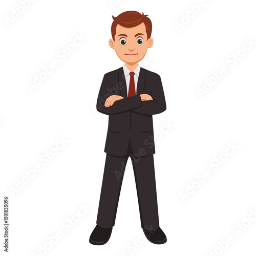 Businessman profession cartoon