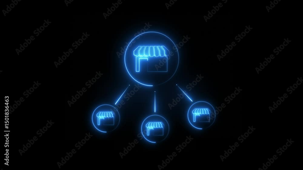 Franchise concept on transparent background. A license that describes the franchisor including use of trademarks, fees, support and control. Motion graphics of Franchise icon. 4k video. Franchise concept on transparent background. A license that describes the franchisor including use of trademarks, fees, support and control. Motion graphics of Franchise icon. 4k video.
