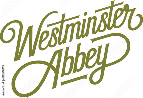 Westminster Abbey Lettering.