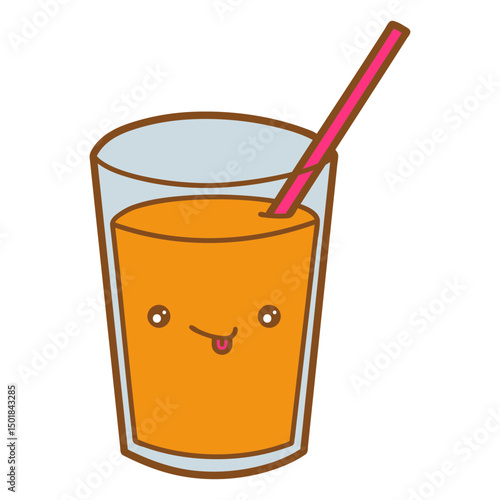 Orange juice cute