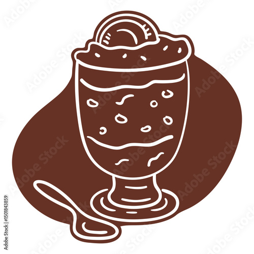 Capuccino coffee stroke