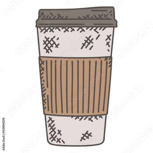 Coffee cardboard cup