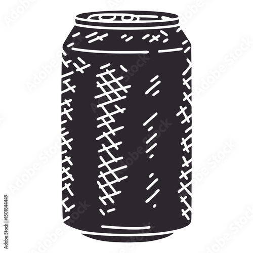 Detailed soda can cutout