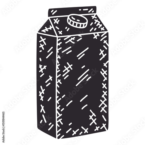 Detailed milk carton