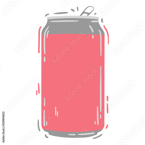 Soda can element flat