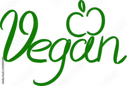 Vegan – motyw wektorowy