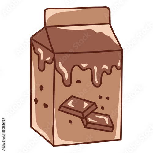 Chocolate milk color stroke sweets