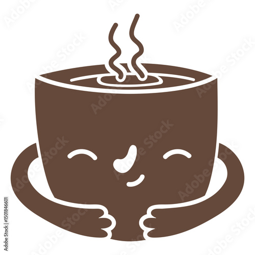 Coffee cup cut out cartoon cozy