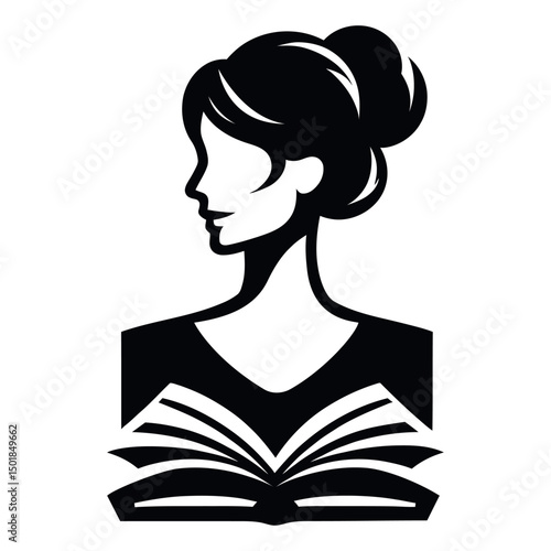 The design of the teacher woman, people icon vector illustration. suitable for icons, logos, illustrations, stickers, books