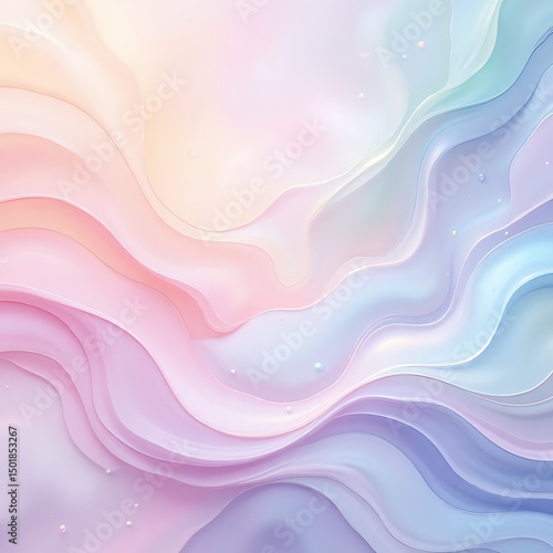 Pastel Waves: Soft Abstract Flow