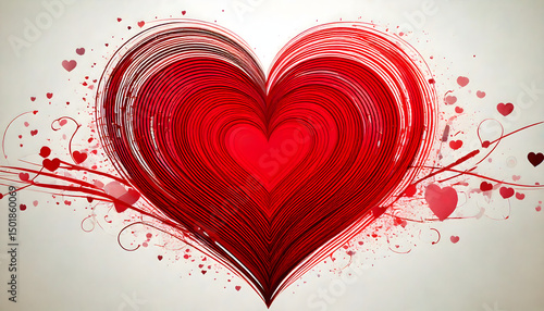 red heart background