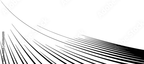 Abstract dynamic black and white lines