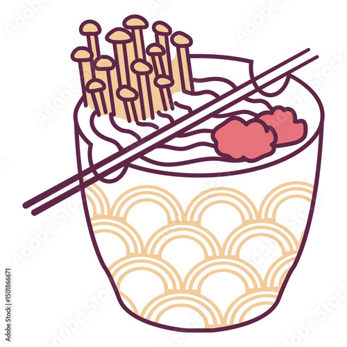 Asian food dish noodles