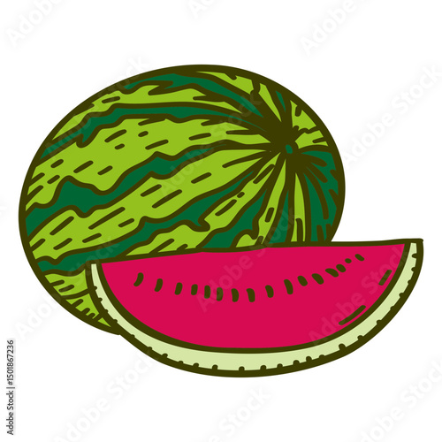 Watermelon fruit color stroke