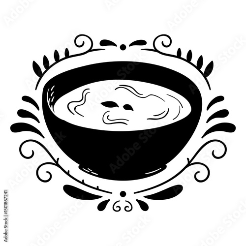 Bowl of soup tasty food