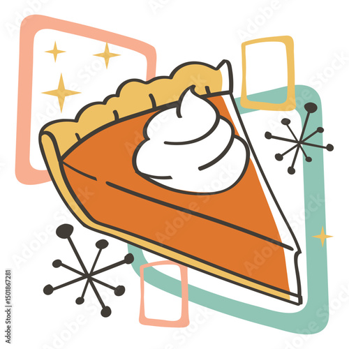 Pumpkin pie retro food treats