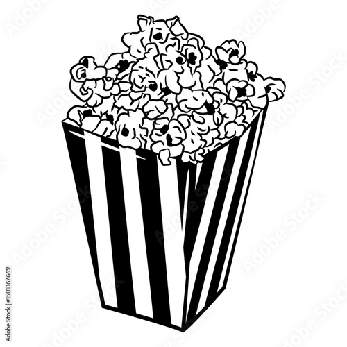 Simple sweets popcorn food