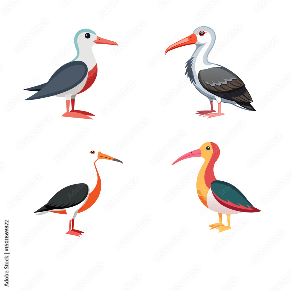 Obraz premium collection of birds