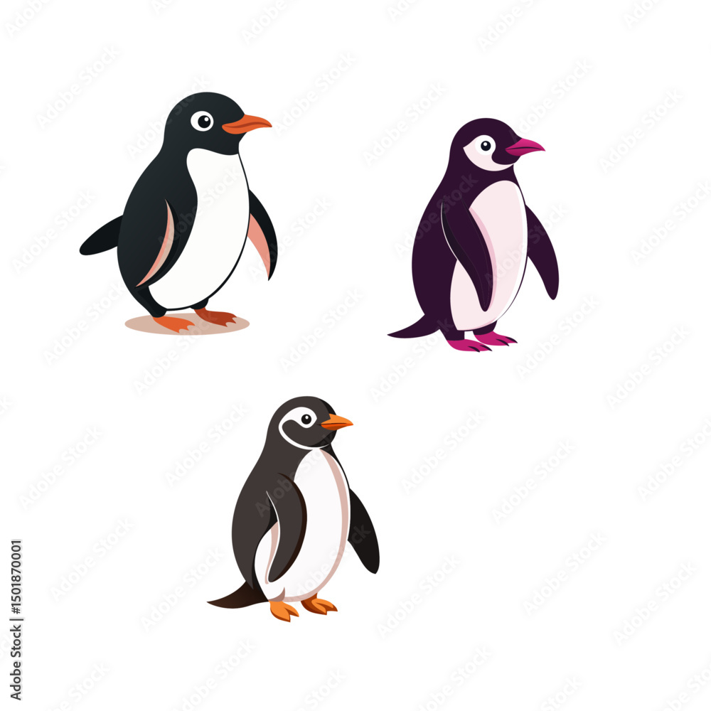 Obraz premium two penguins on a branch