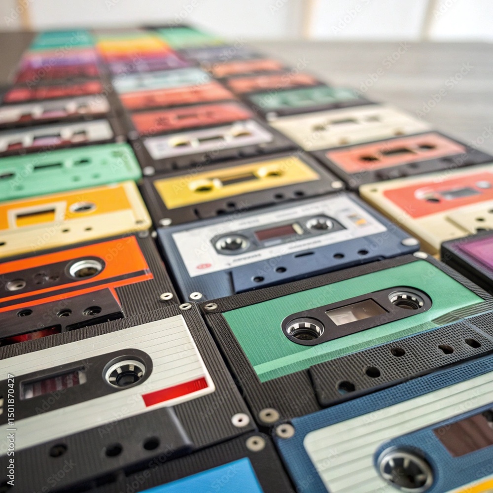 Obraz premium audio cassette isolated on white