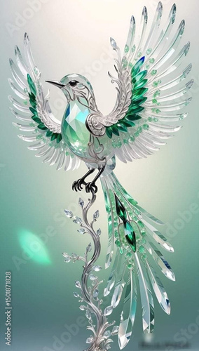 vector illustration of a peacock with feathers