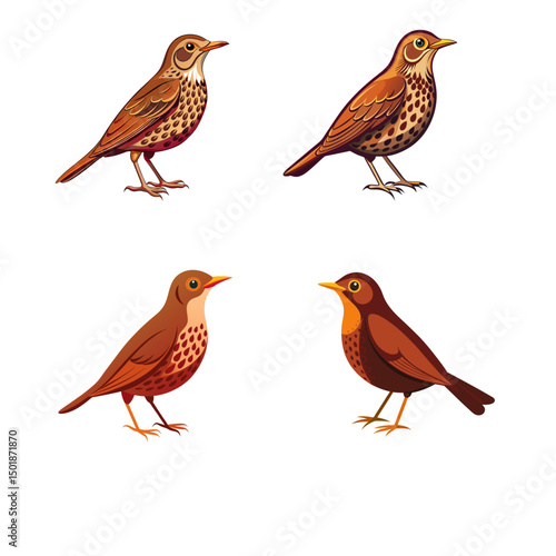 Wallpaper Mural collection of birds Torontodigital.ca