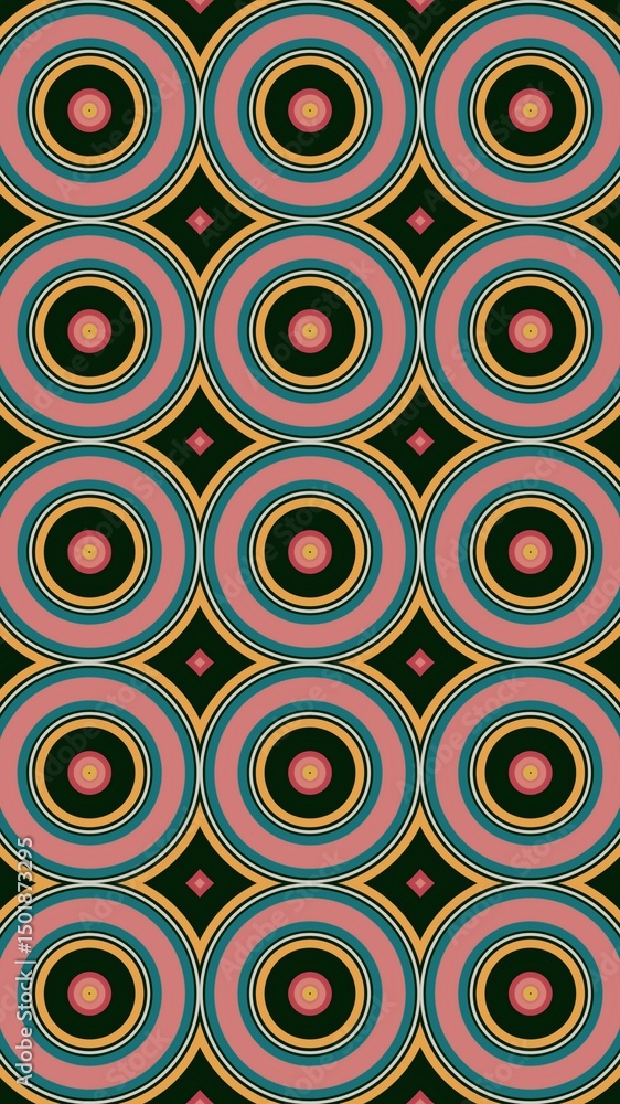Fototapeta premium circle motif, circle pattern, symmetrical, circle lines, wall wallpaper, HD