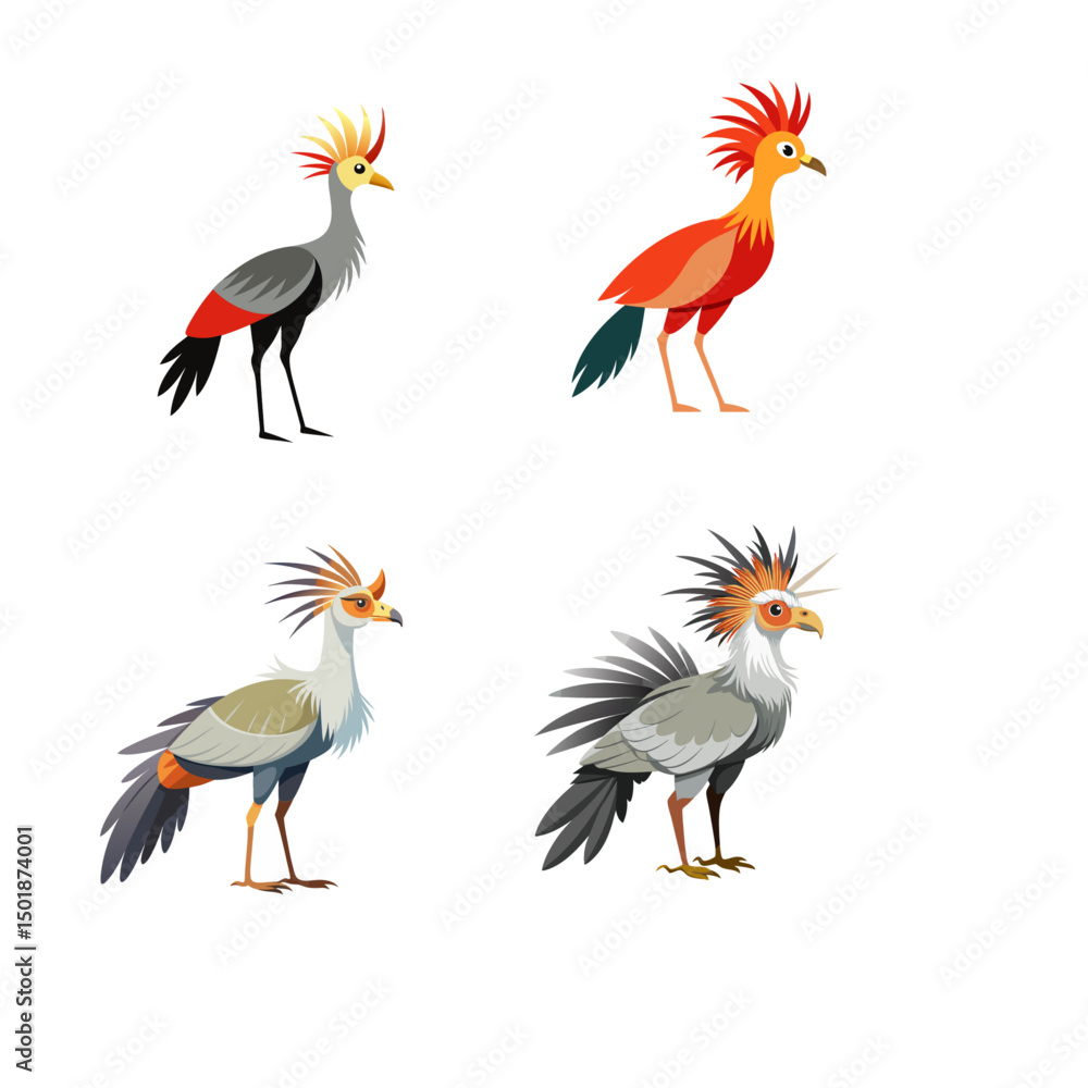 Naklejka premium set of birds