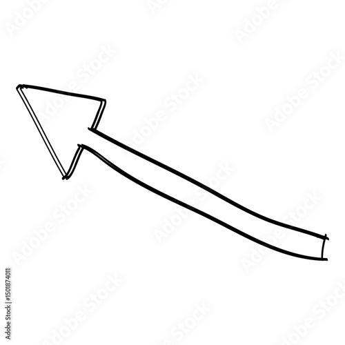 Curve turn arrow drawing