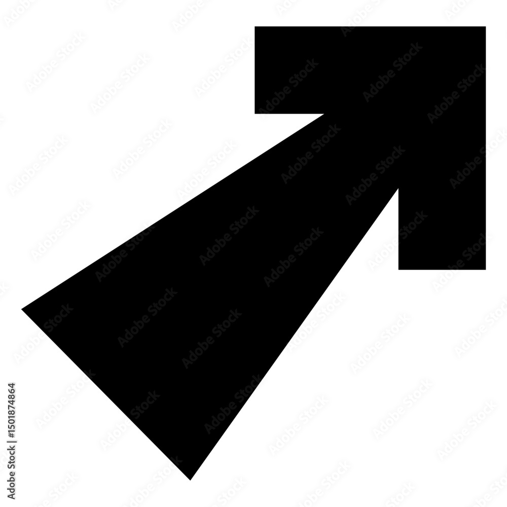 Fototapeta premium Right corner arrow 2