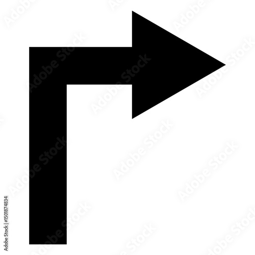 Right ahead arrow