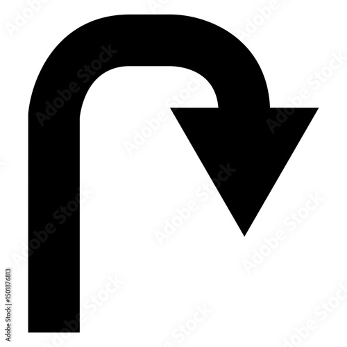 Upper right turn arrow