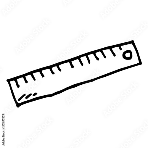 Ruler doodle icon